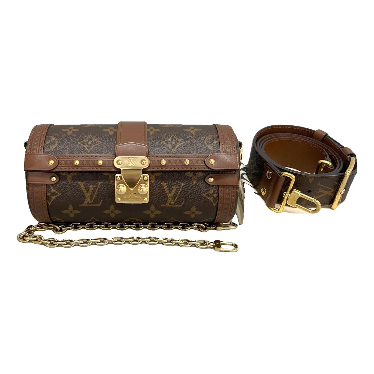Papillon Trunk leather handbag