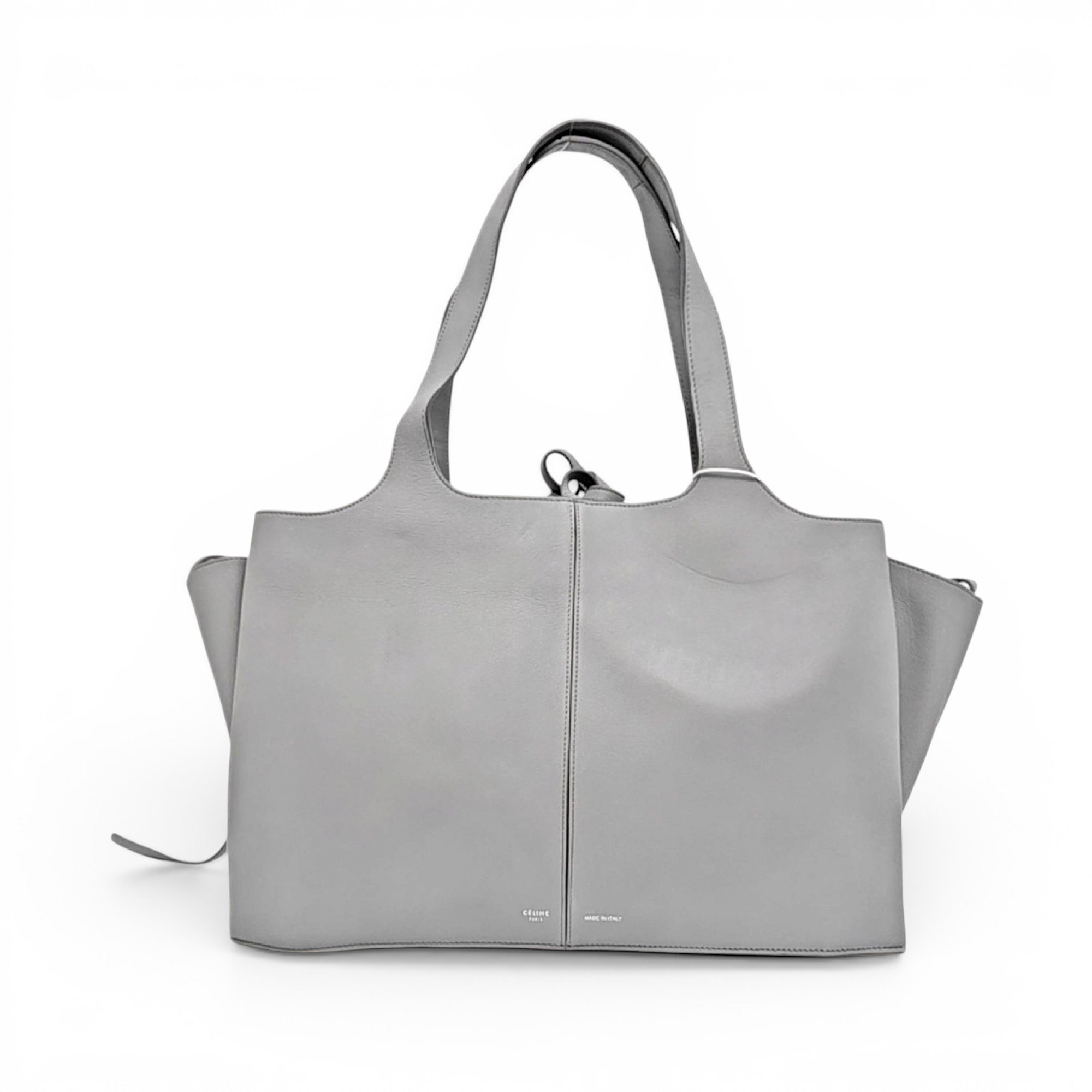 Tri-Fold leather tote
