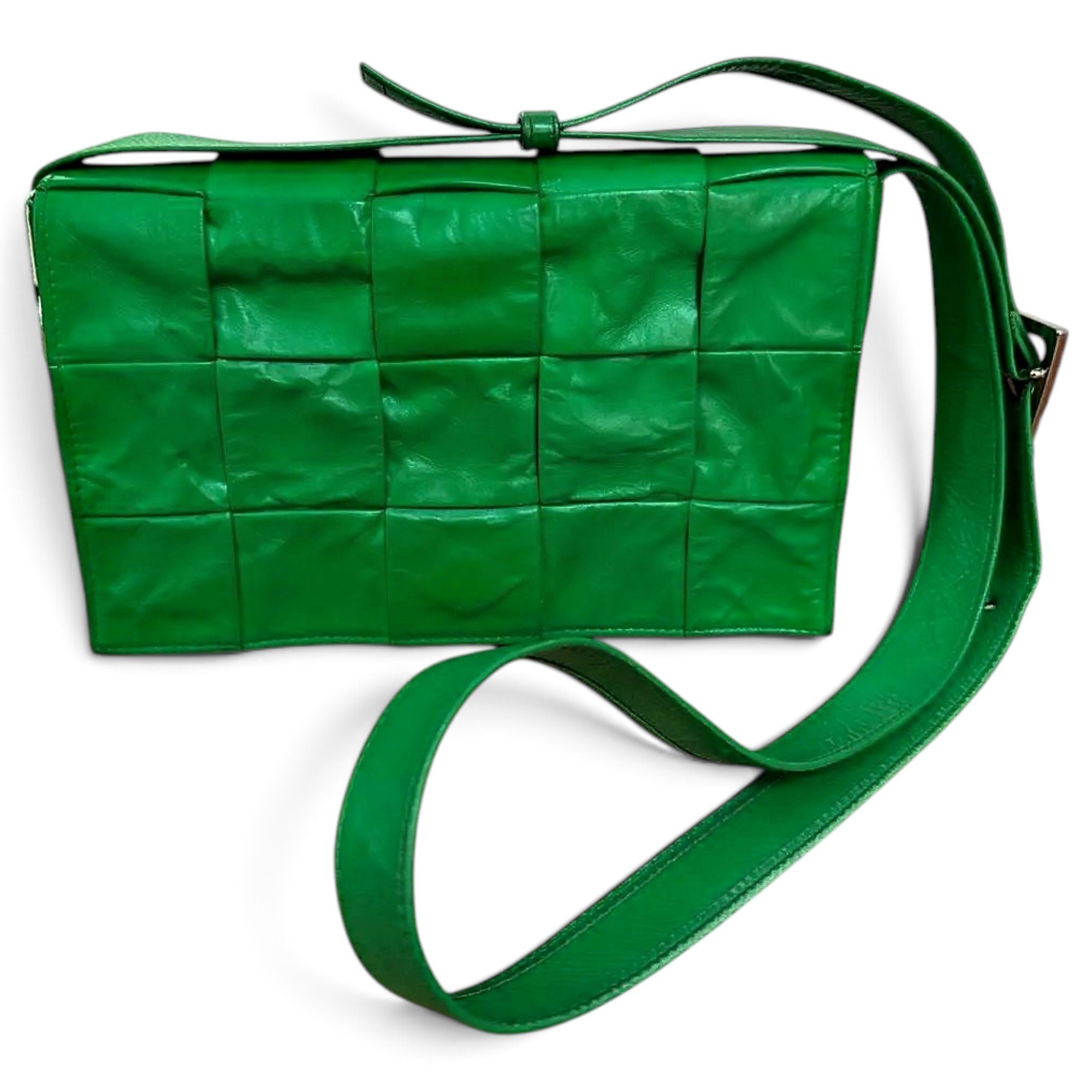 Cassette leather handbag
