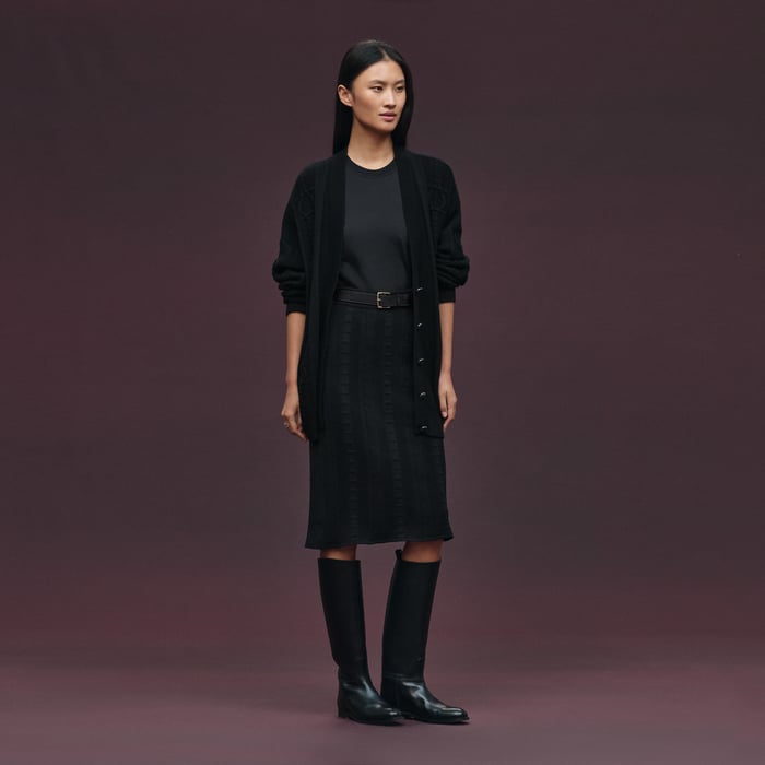 Noir Straight Skirt