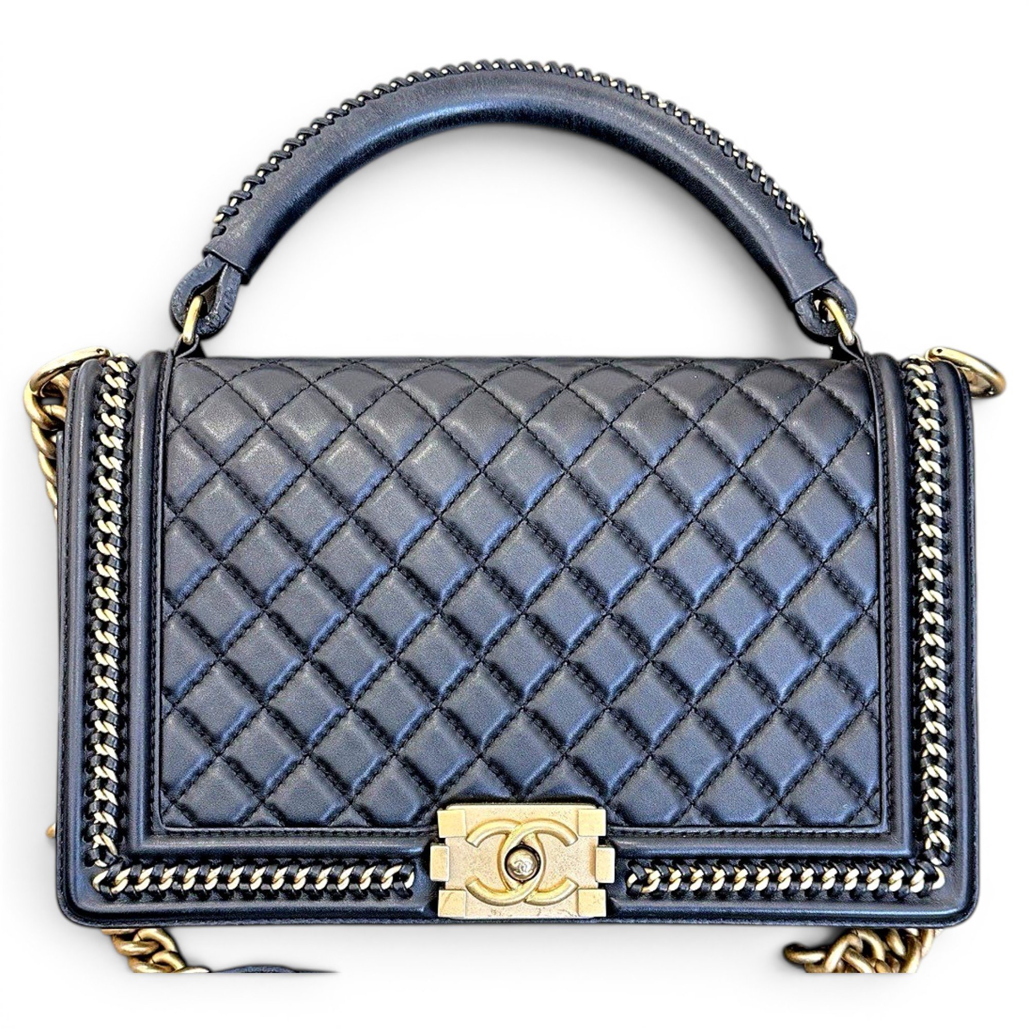 Boy leather crossbody bag