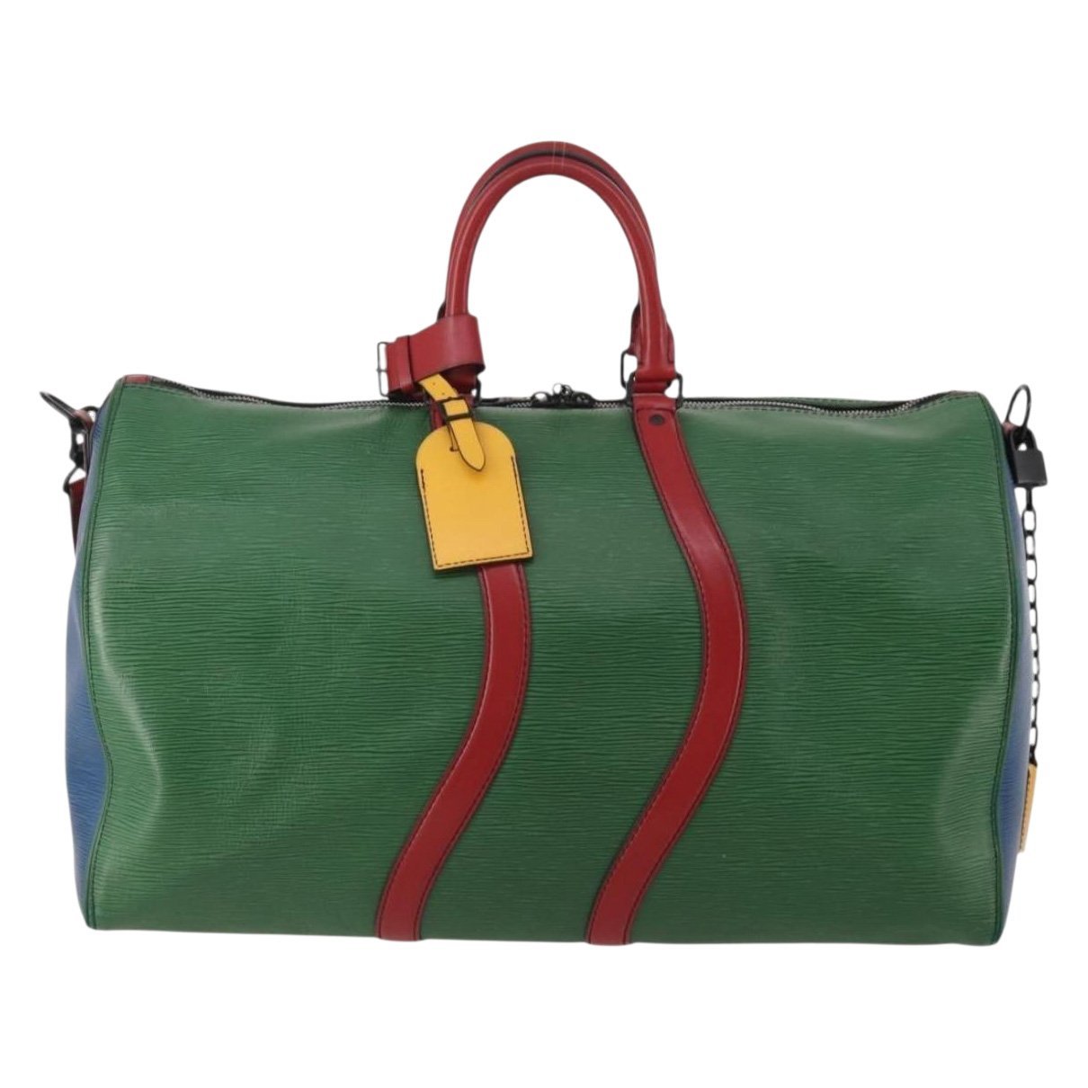 Keepall leather travel bag