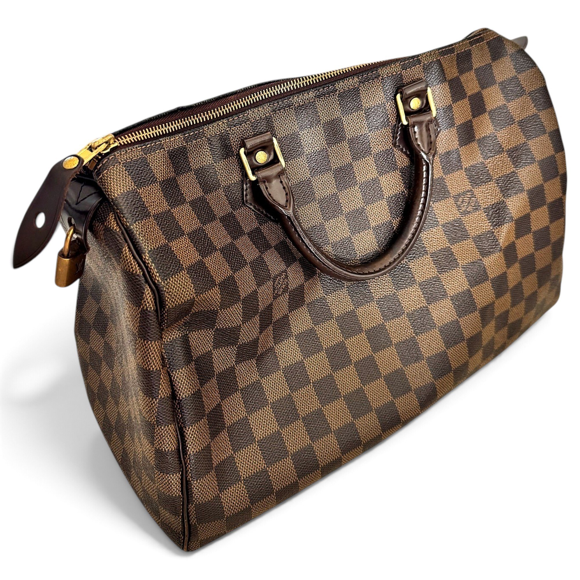 Speedy leather handbag