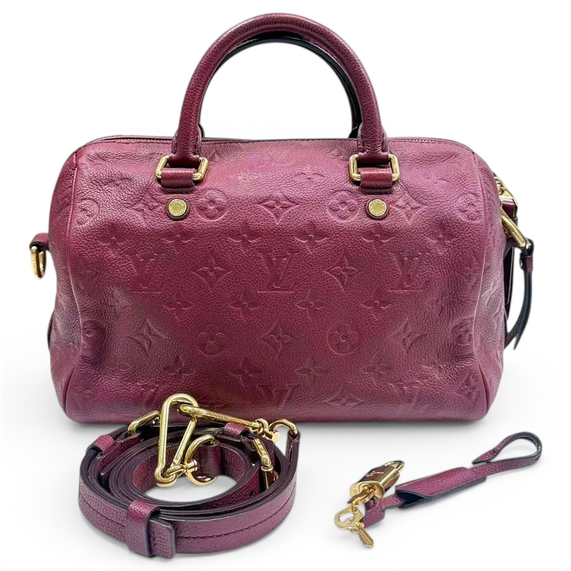Speedy leather handbag