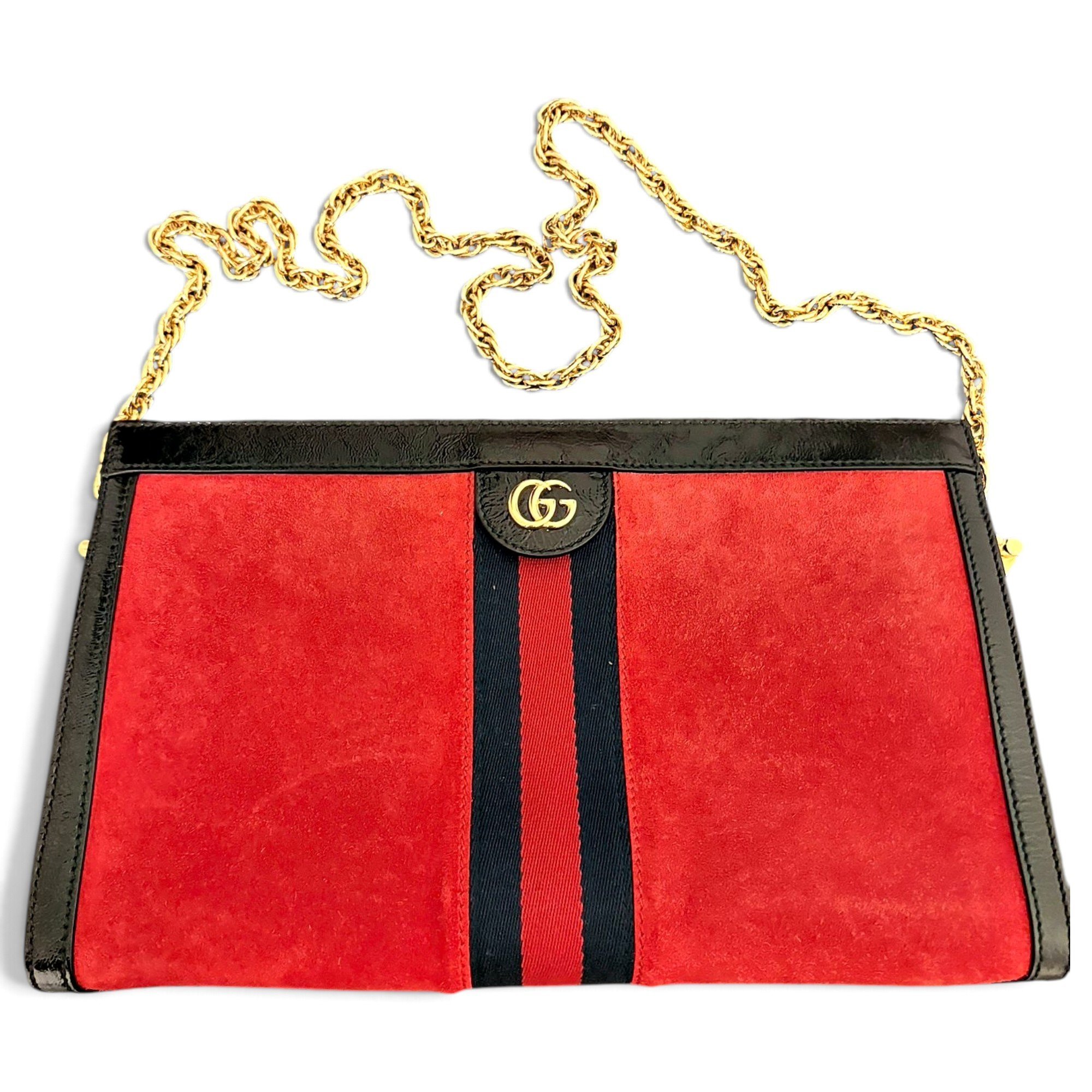 Ophidia Chain velvet handbag