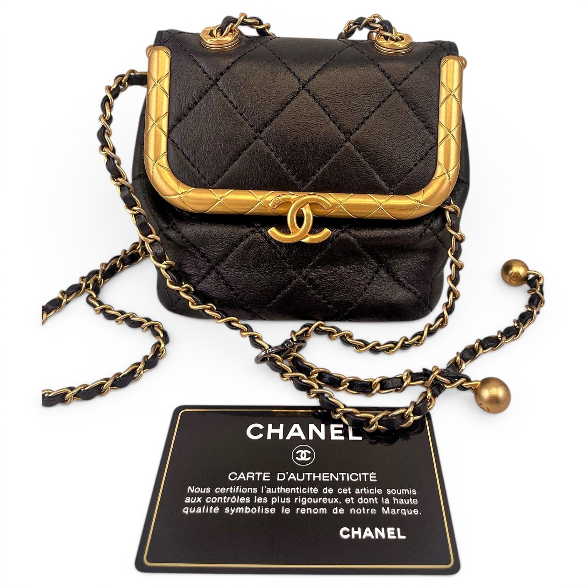 Leather mini bag