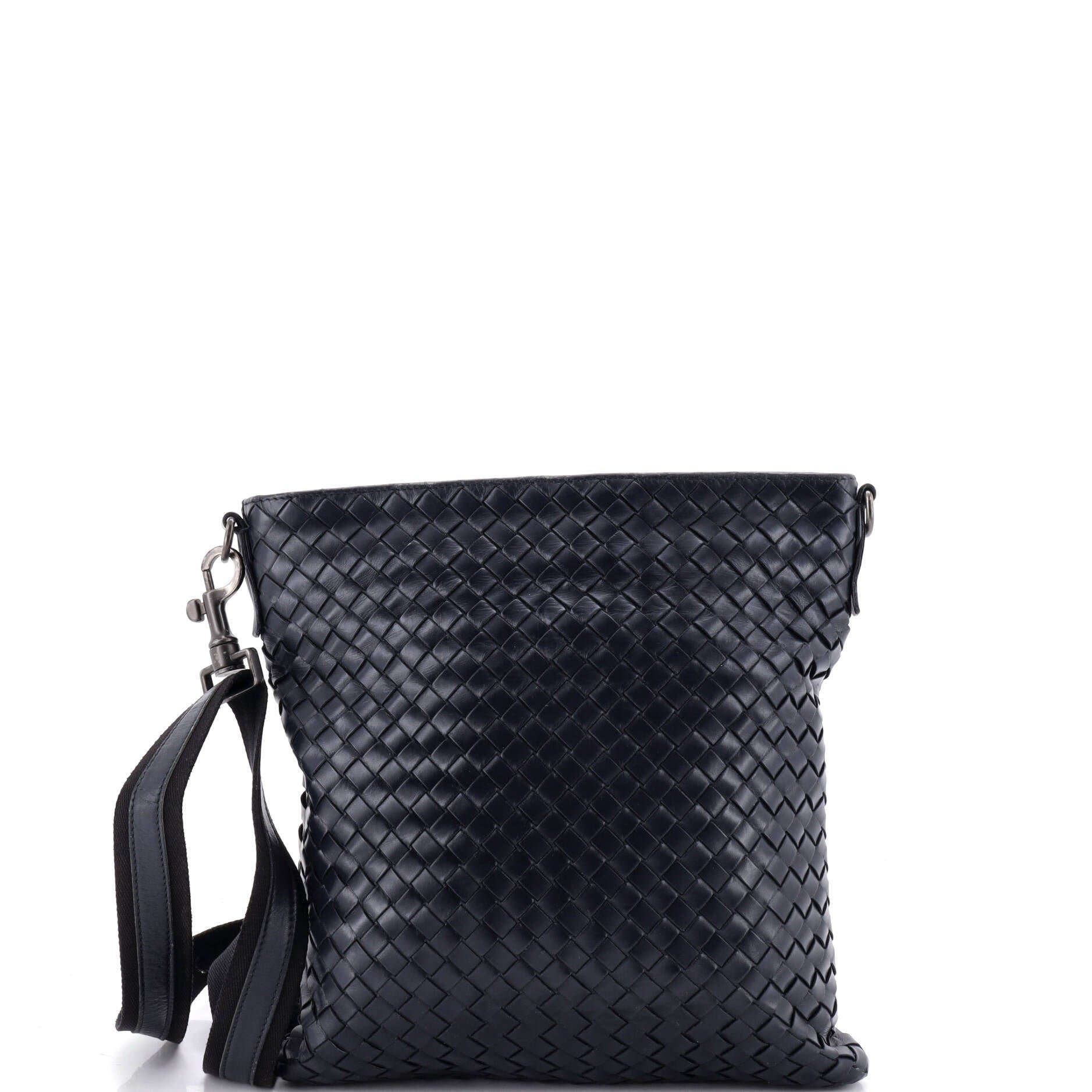 Flat Messenger Bag Intrecciato Nappa Medium