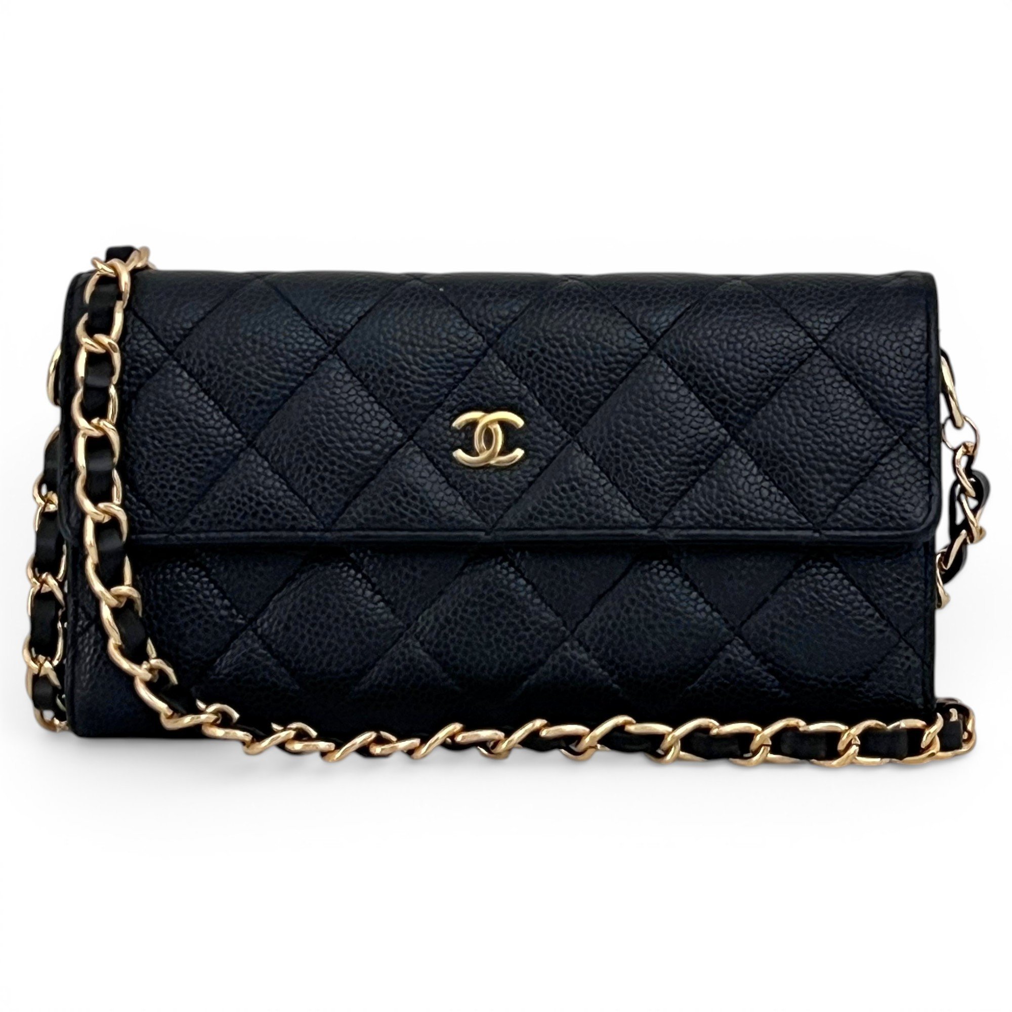 Trendy CC Wallet on Chain leather crossbody bag