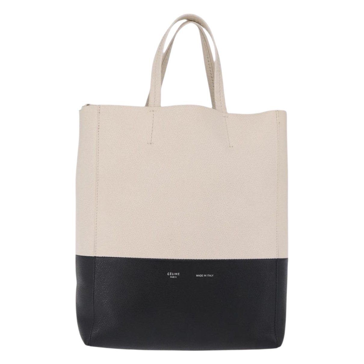 Cabas Vertical leather tote