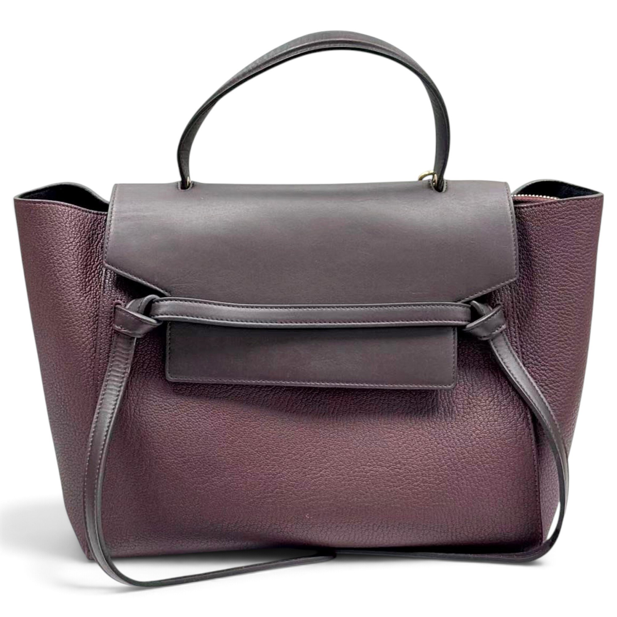Belt leather handbag