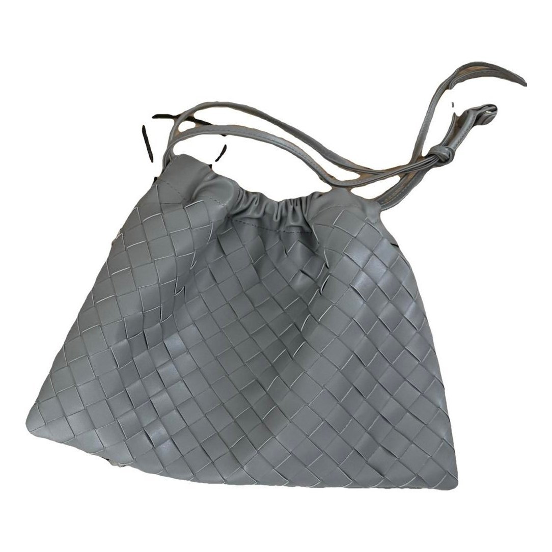 Leather clutch bag