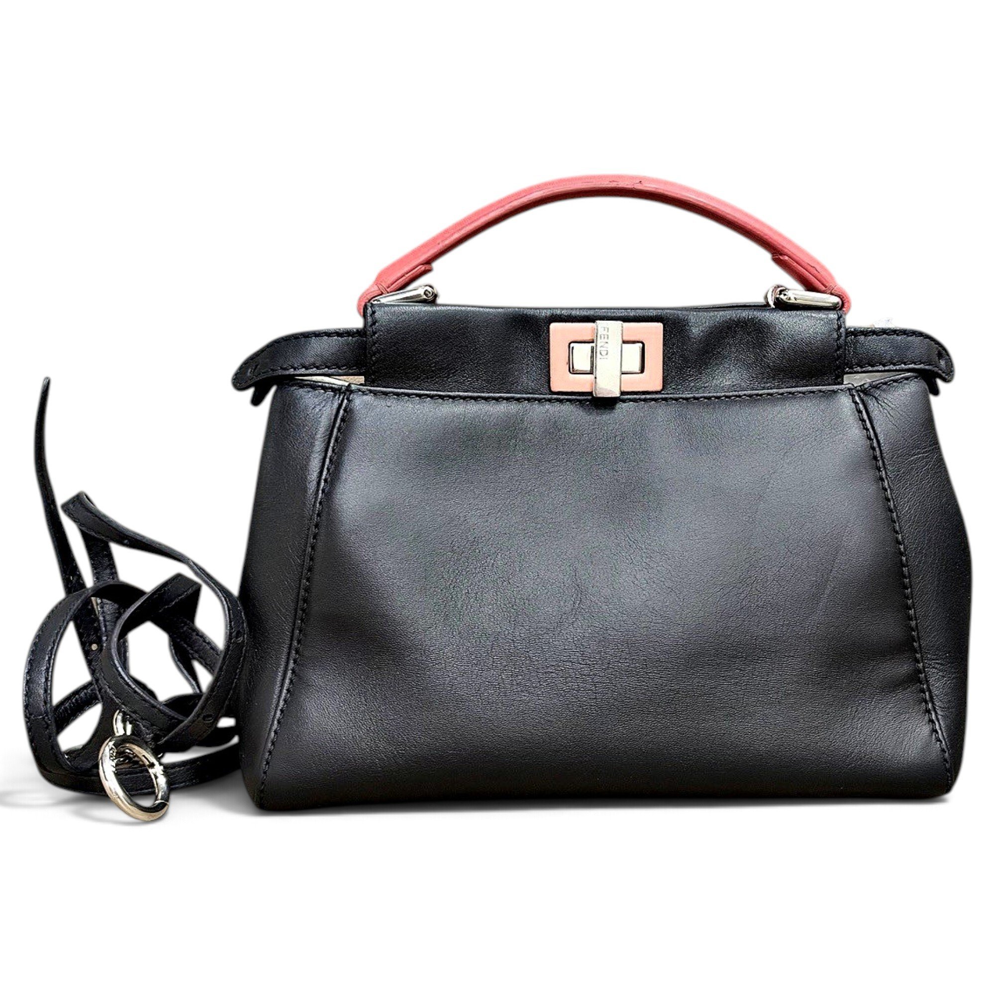 Peekaboo leather handbag