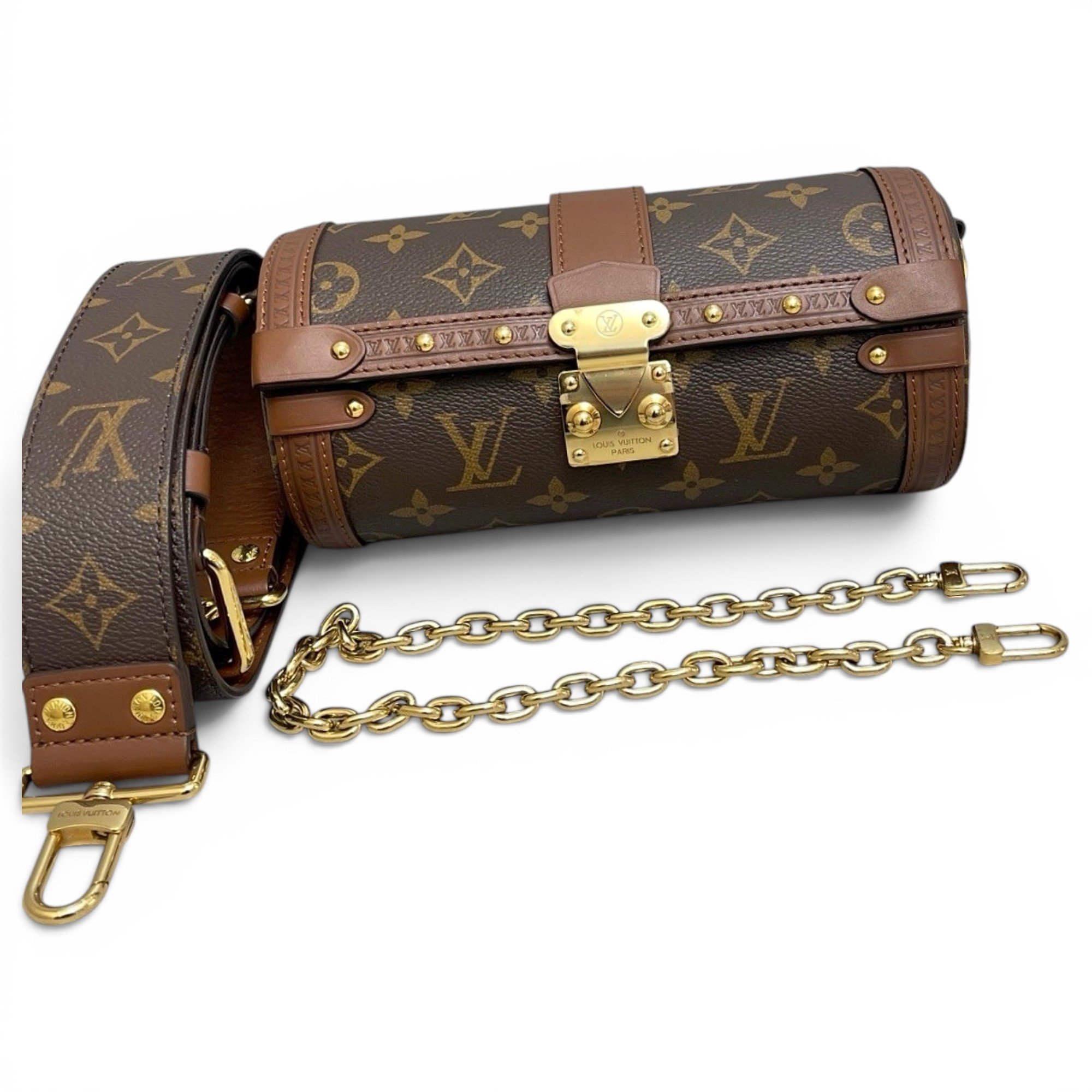 Papillon Trunk leather handbag