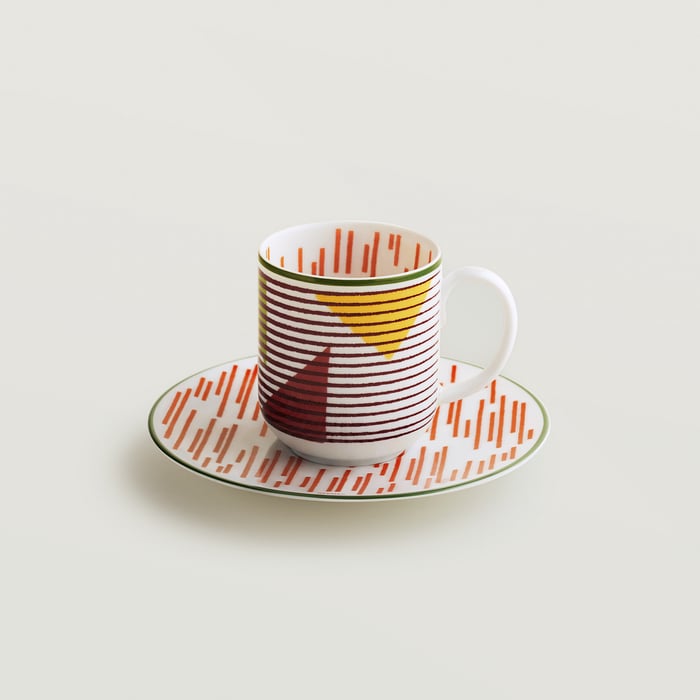 Sans Coloris Hermès Hippomobile Coffee Cup and Saucer N°2