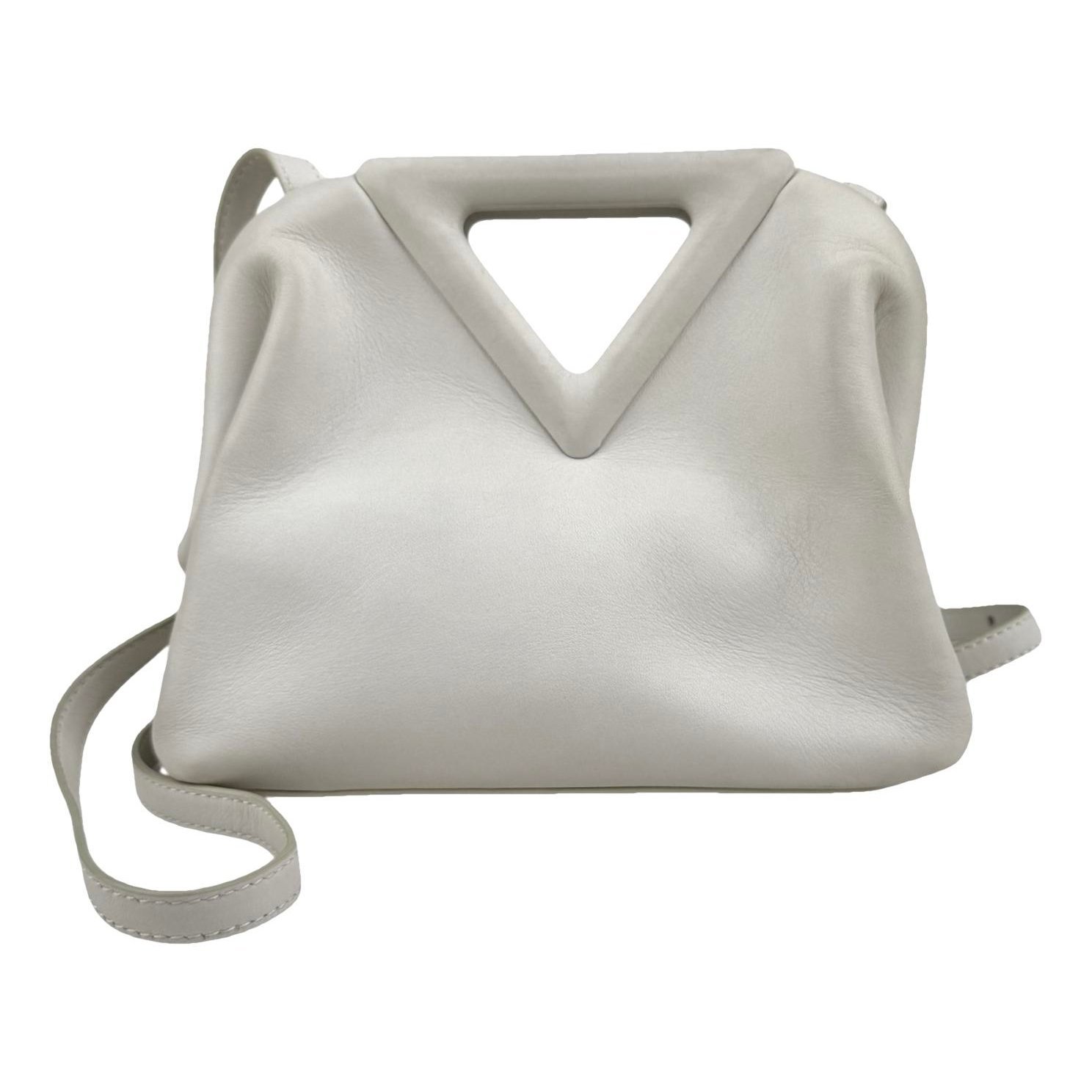 Point leather crossbody bag
