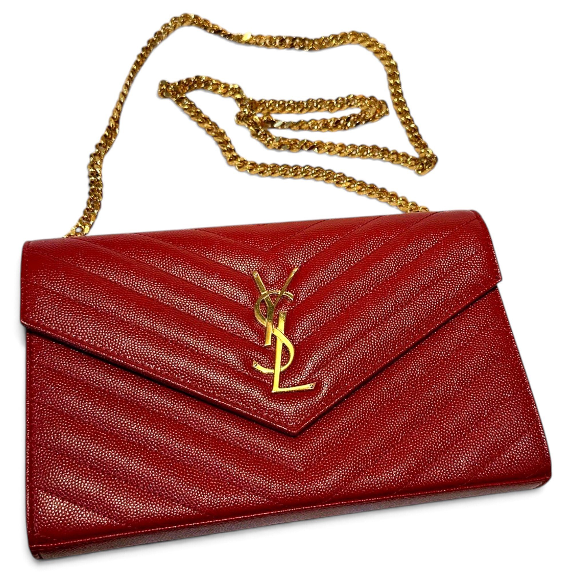 Portefeuille enveloppe leather crossbody bag