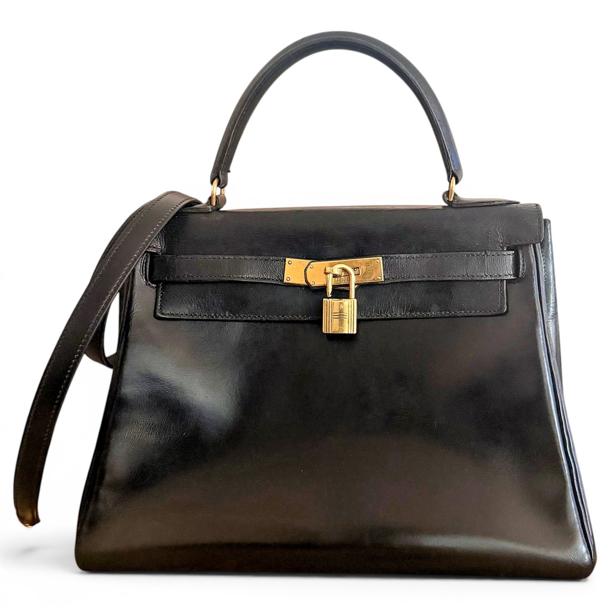 Kelly 28 leather handbag