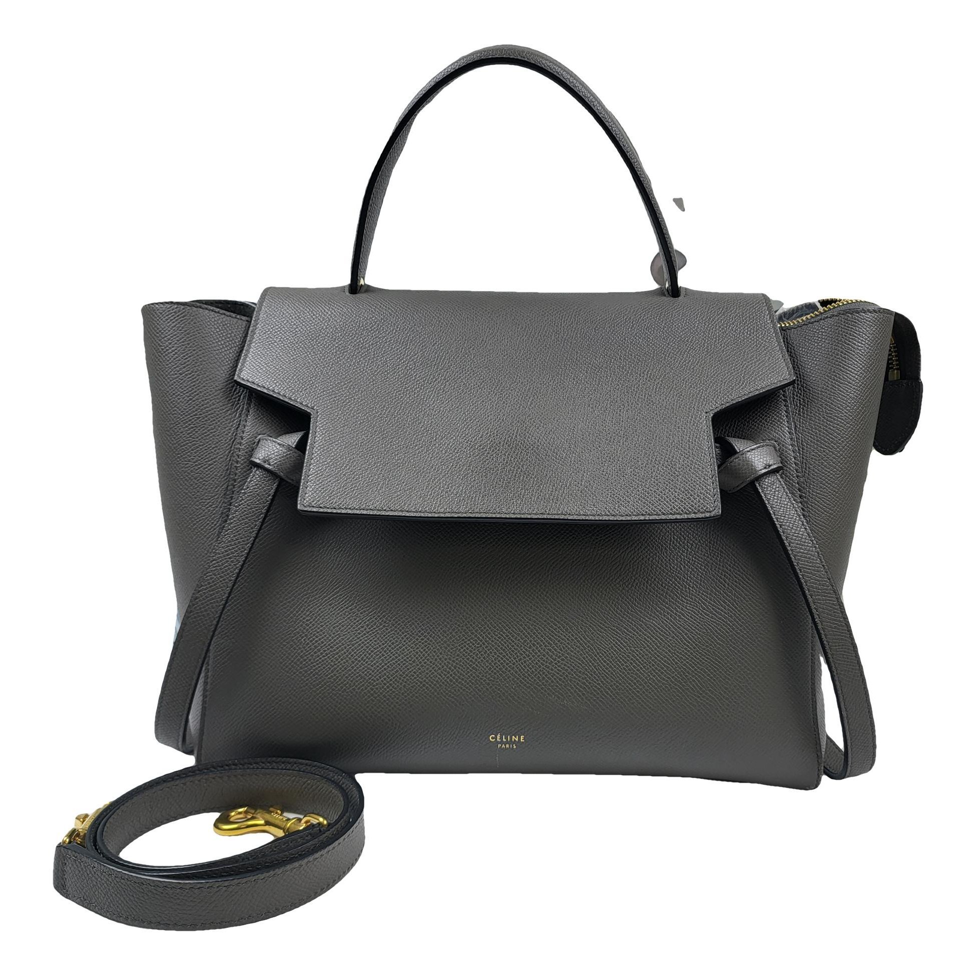 Belt leather handbag