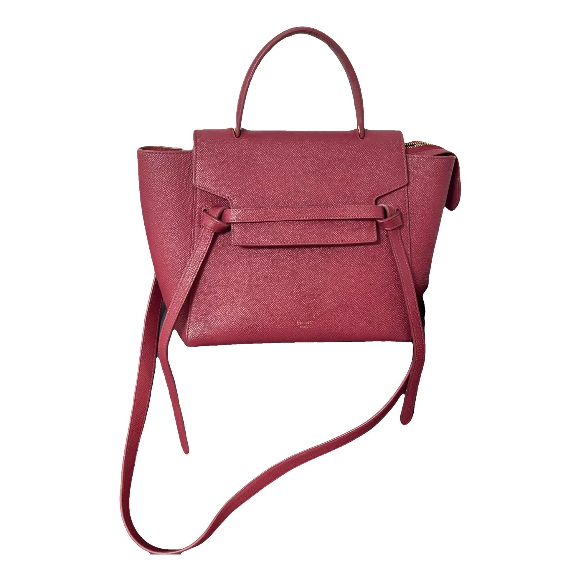 Belt leather handbag