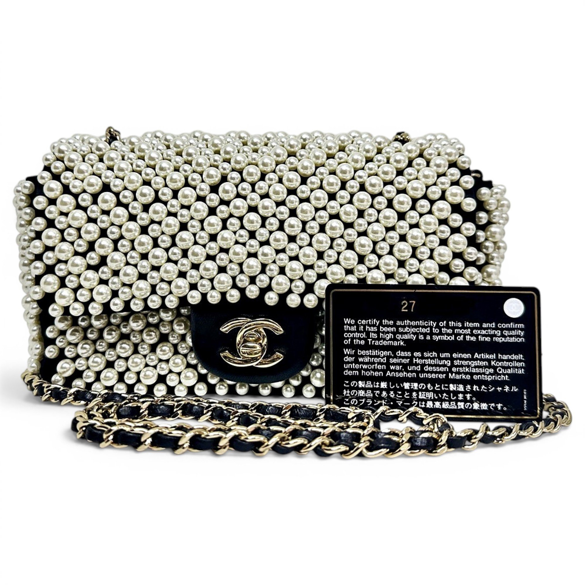 Trendy CC Flap leather handbag