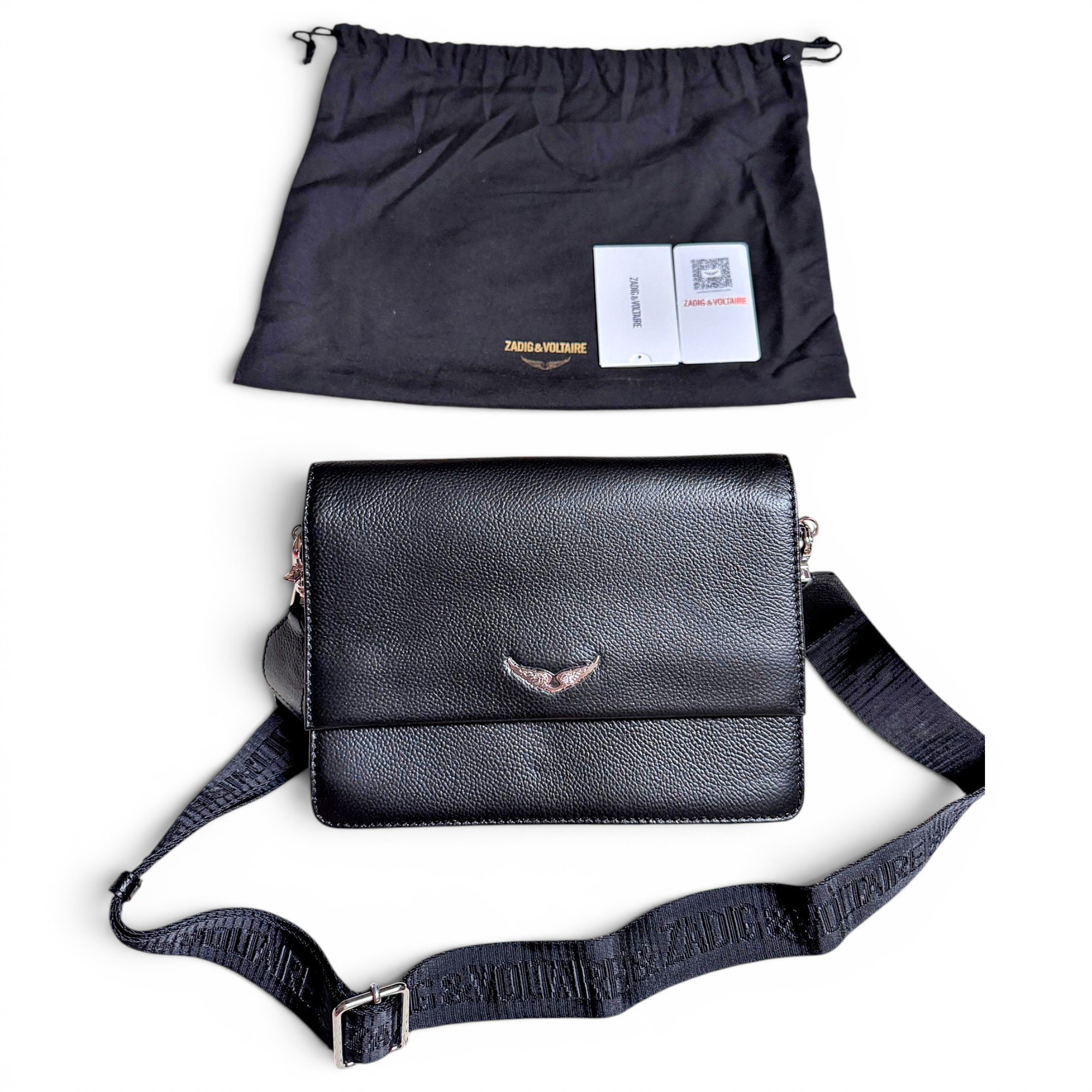 Leather clutch bag