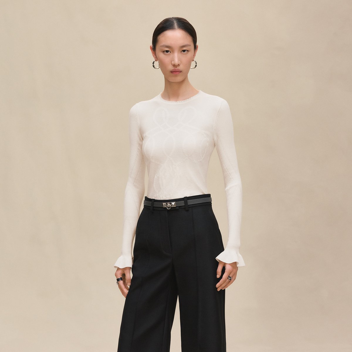 Blanc Naturel "Palefroi Remix" Light Long-sleeve Sweater