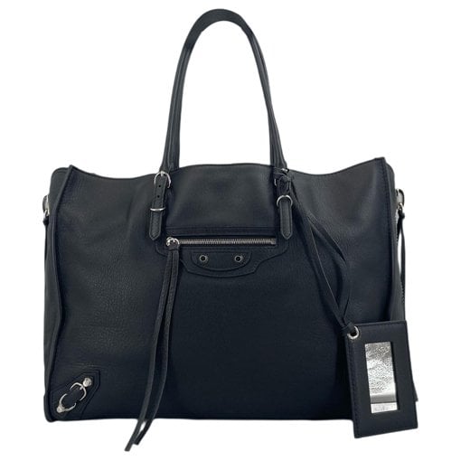 Papier leather handbag