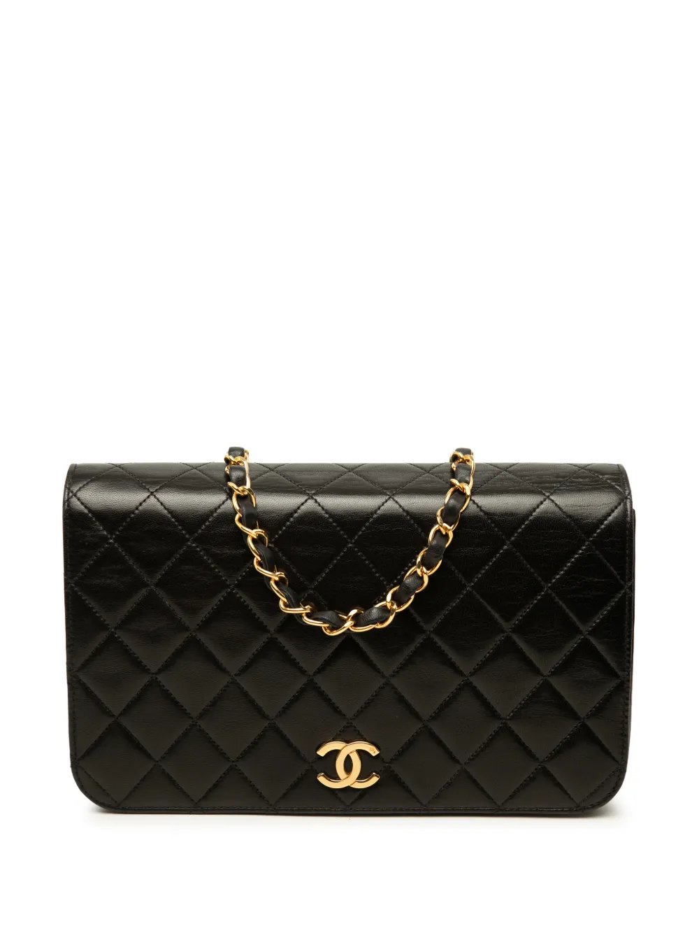 1994-1996 CC Quilted Lambskin Full Single Flap shoulder bag