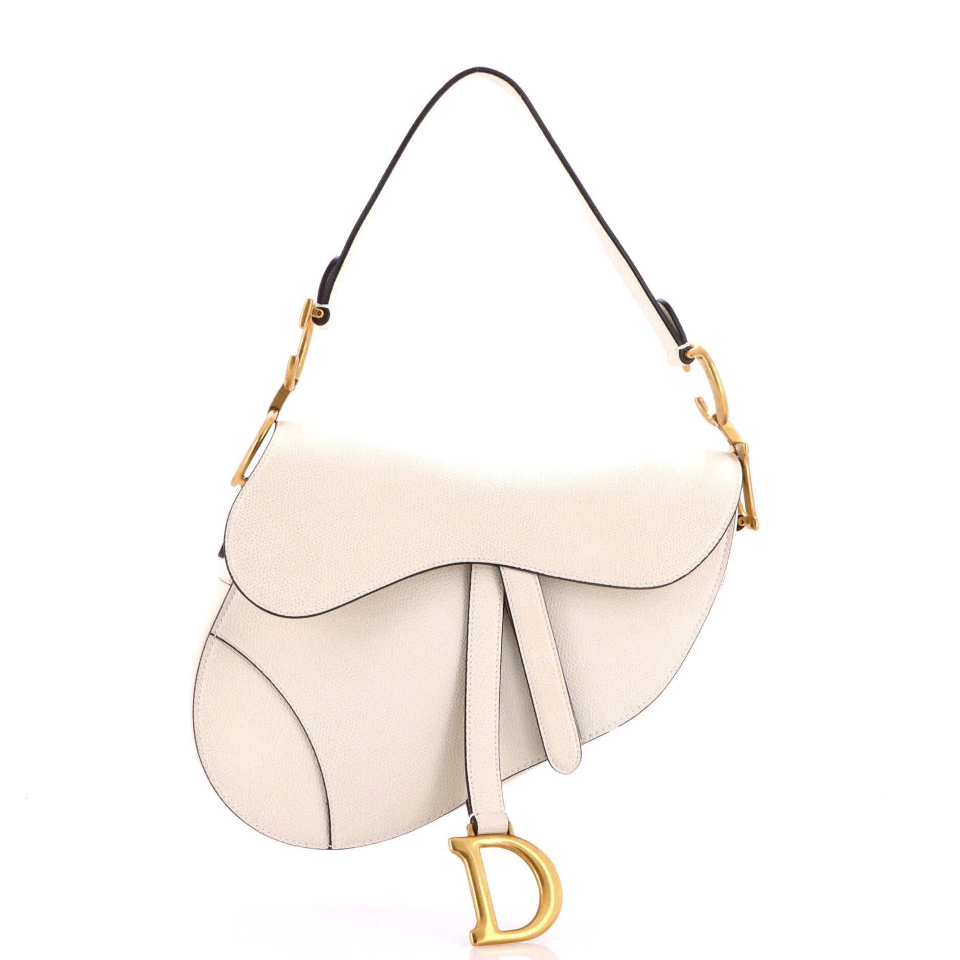 Saddle Handbag Leather Medium