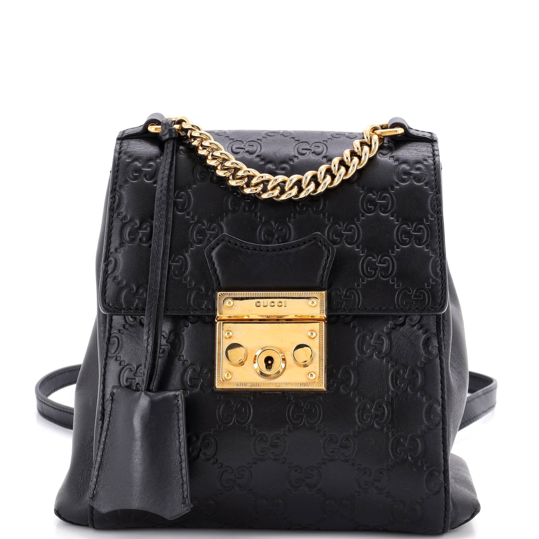Padlock Backpack Guccissima Leather Mini