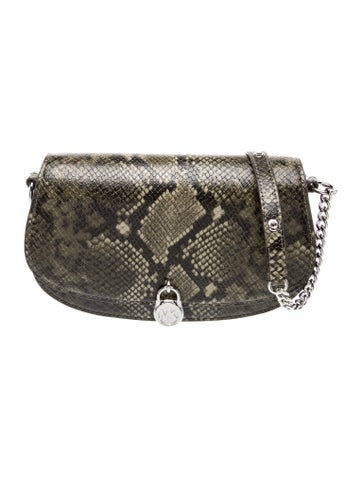 Embossed Leather Shoulder Bag