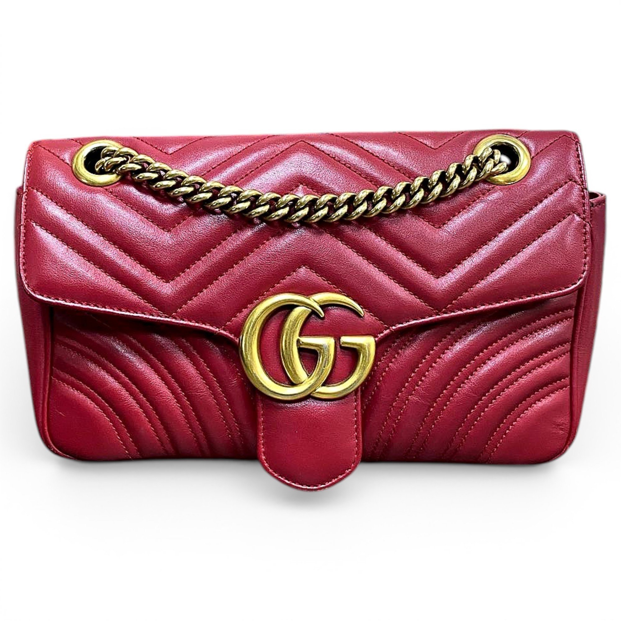 GG Marmont Flap leather handbag