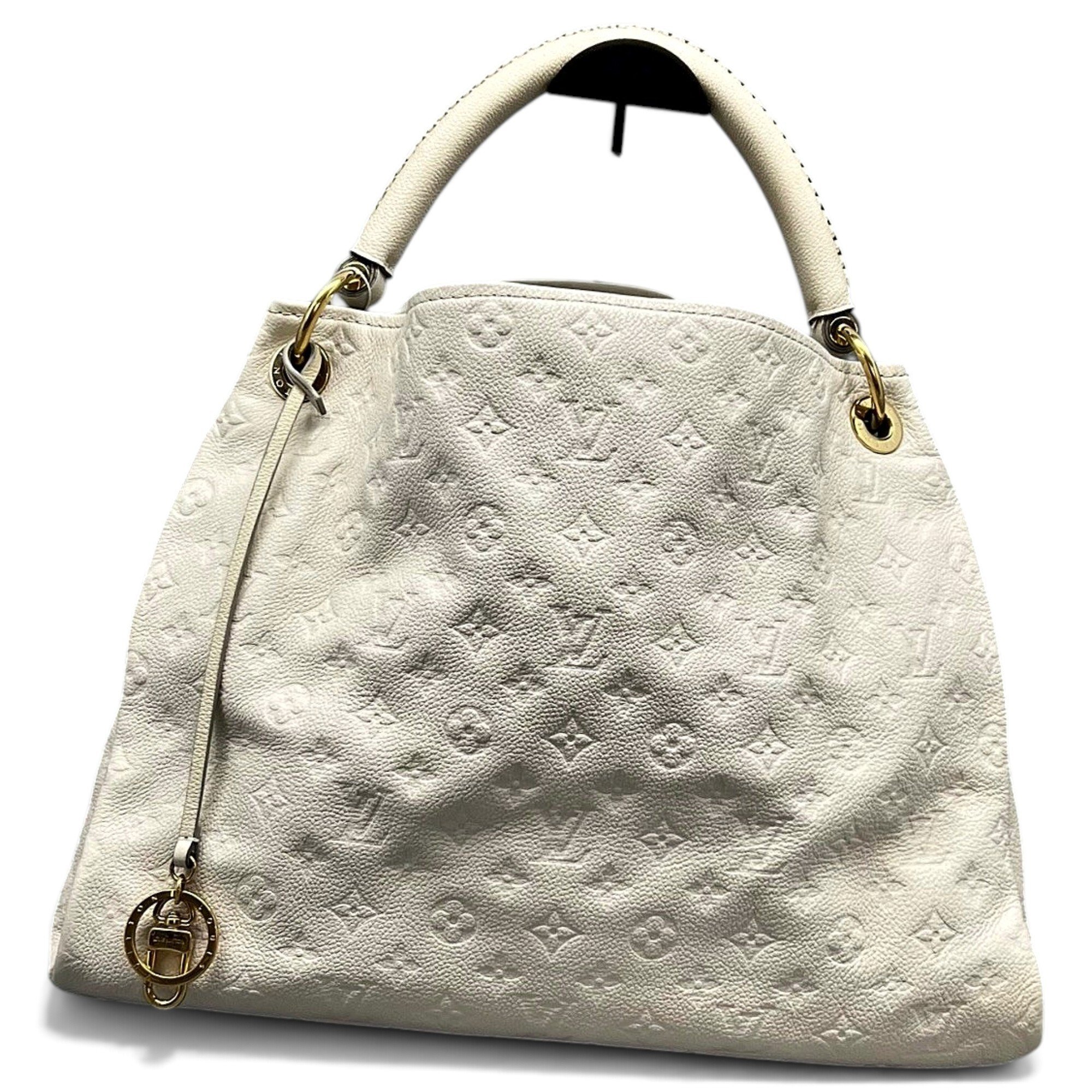 Artsy leather handbag