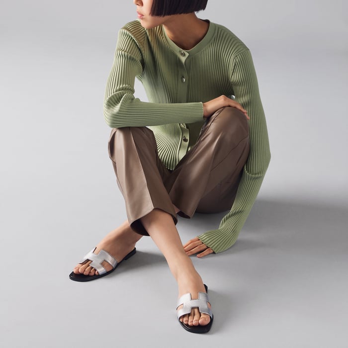 Gris Argenté Oran Sandal