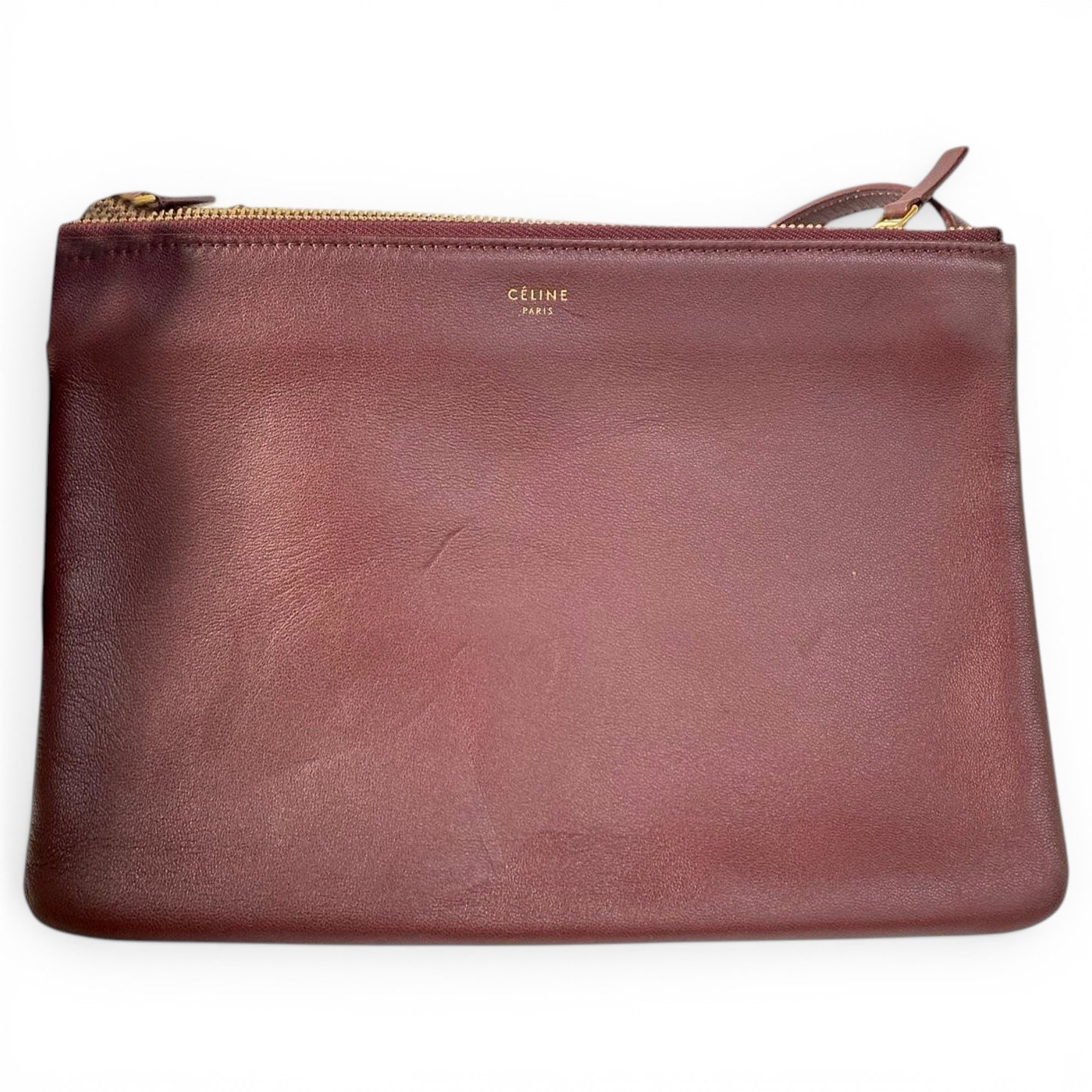 Celine Trio leather handbag