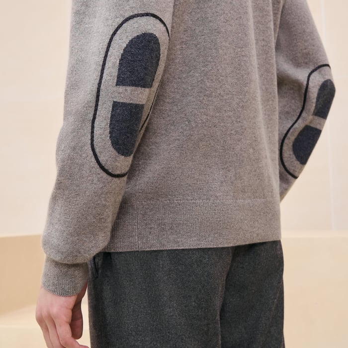 Tourbe Cashmere "Maillon Chaine d'Ancre" Crewneck Sweater