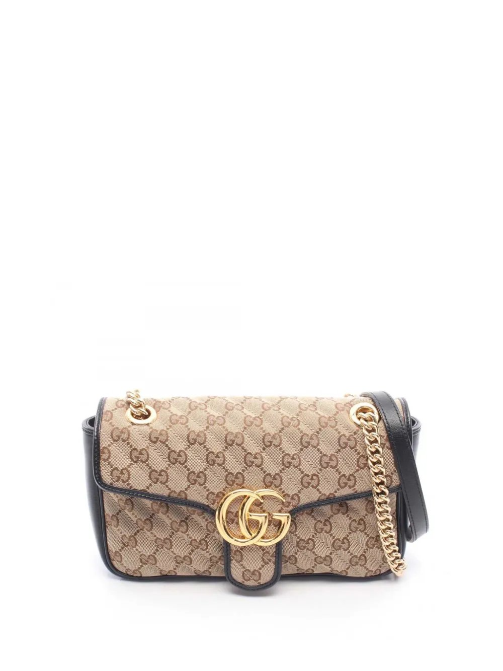 2000-2015 Medium GG Marmont Matelasse Diagonal GG Canvas shoulder bag