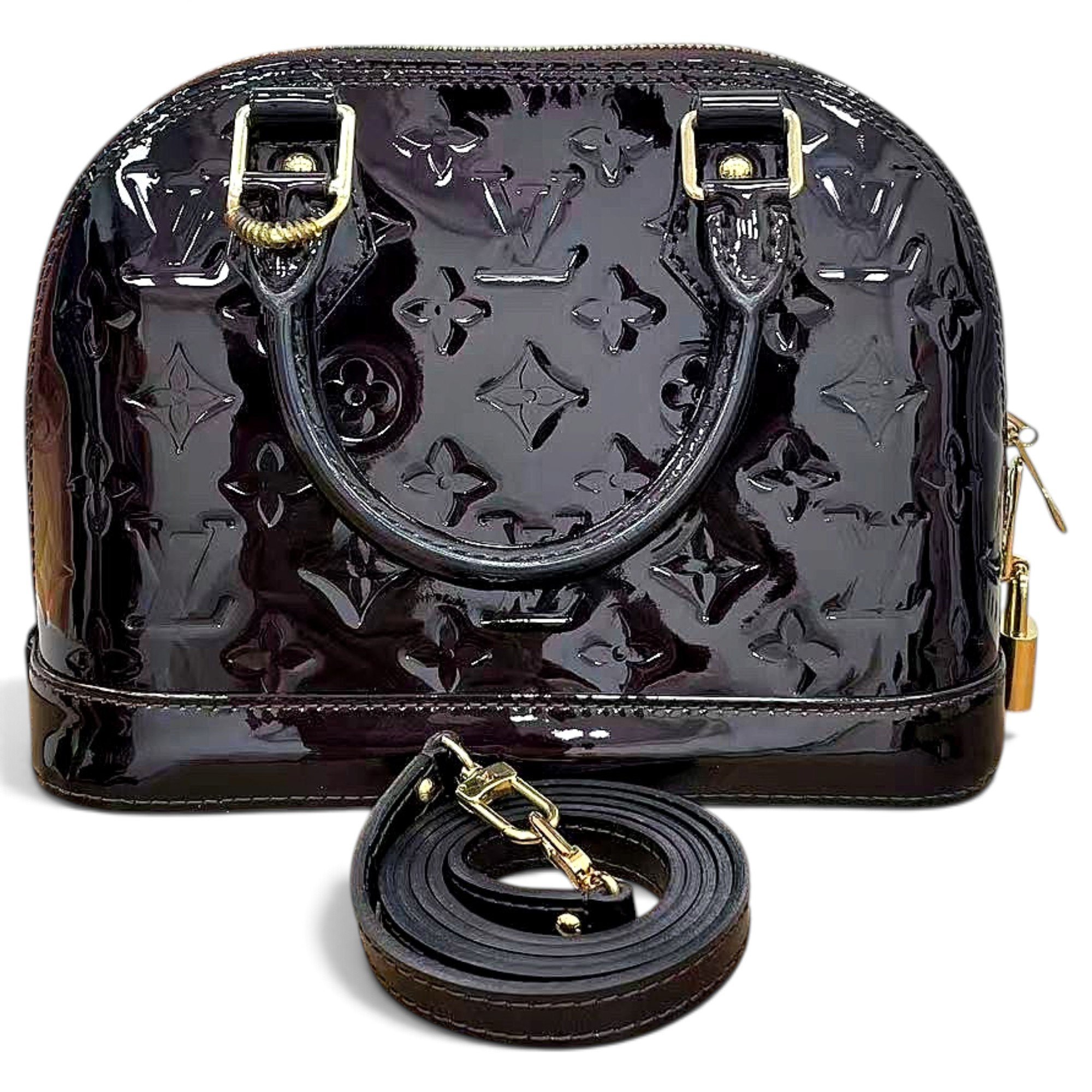 Alma BB patent leather handbag