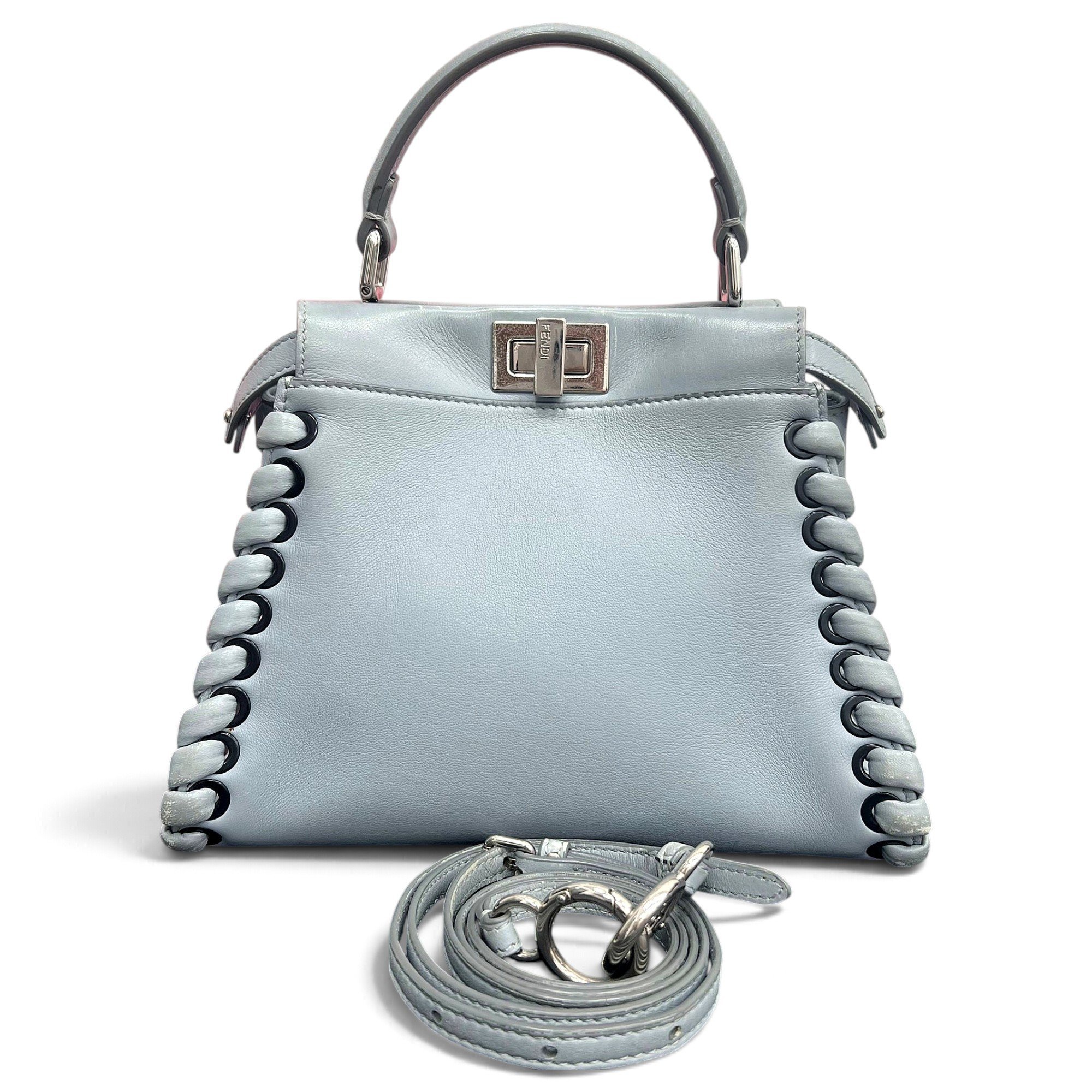 Peekaboo leather handbag