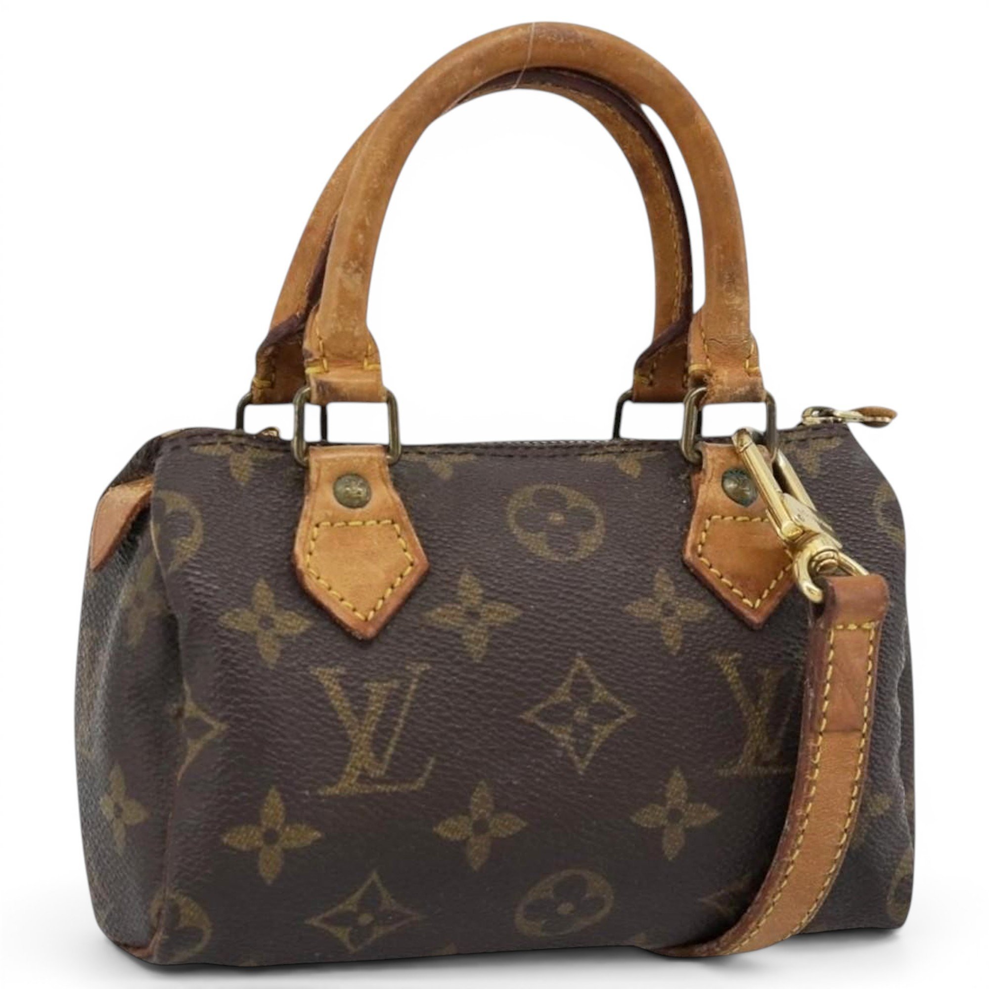 Louis Vuitton Nano Speedy / Mini HL leather handbag