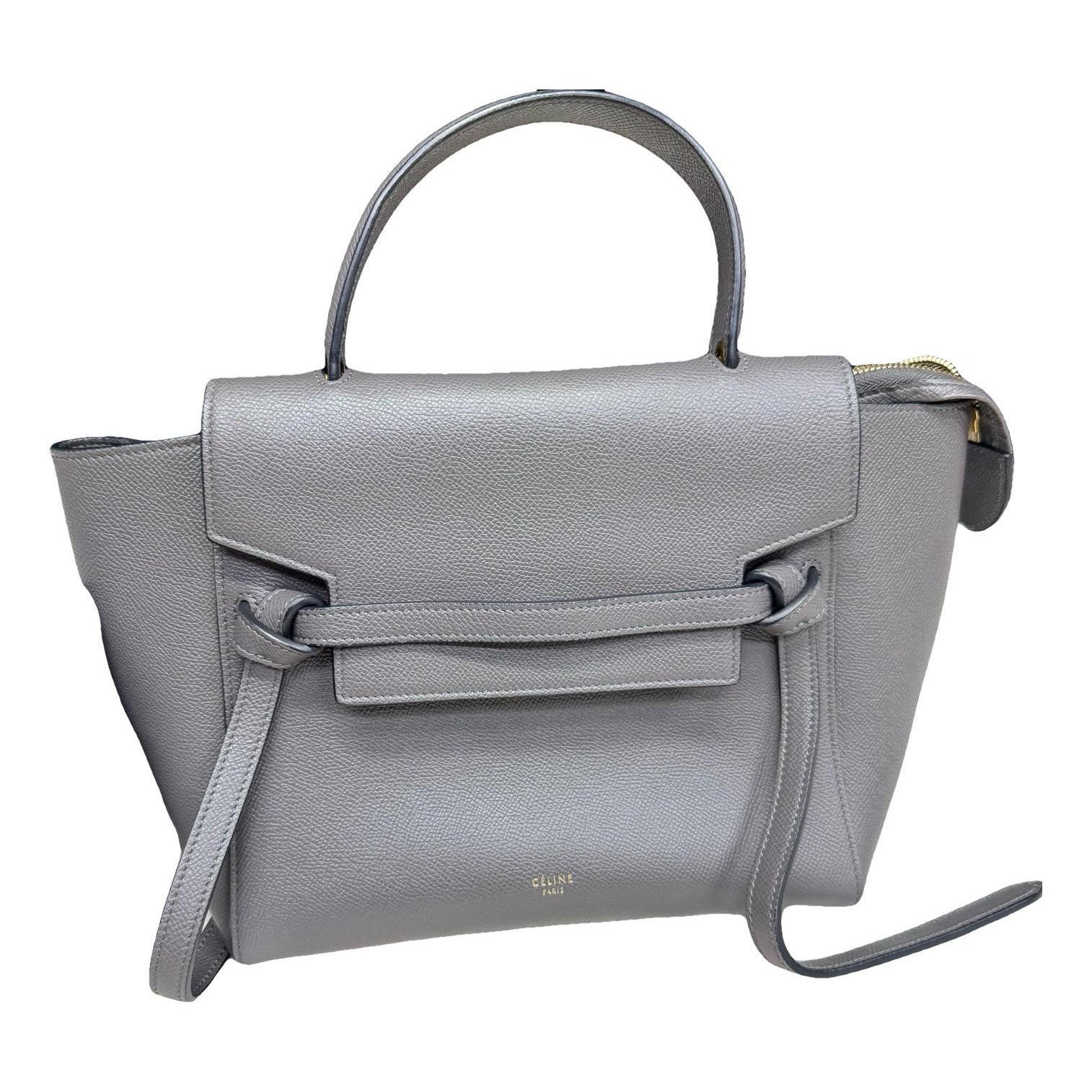 Belt leather handbag