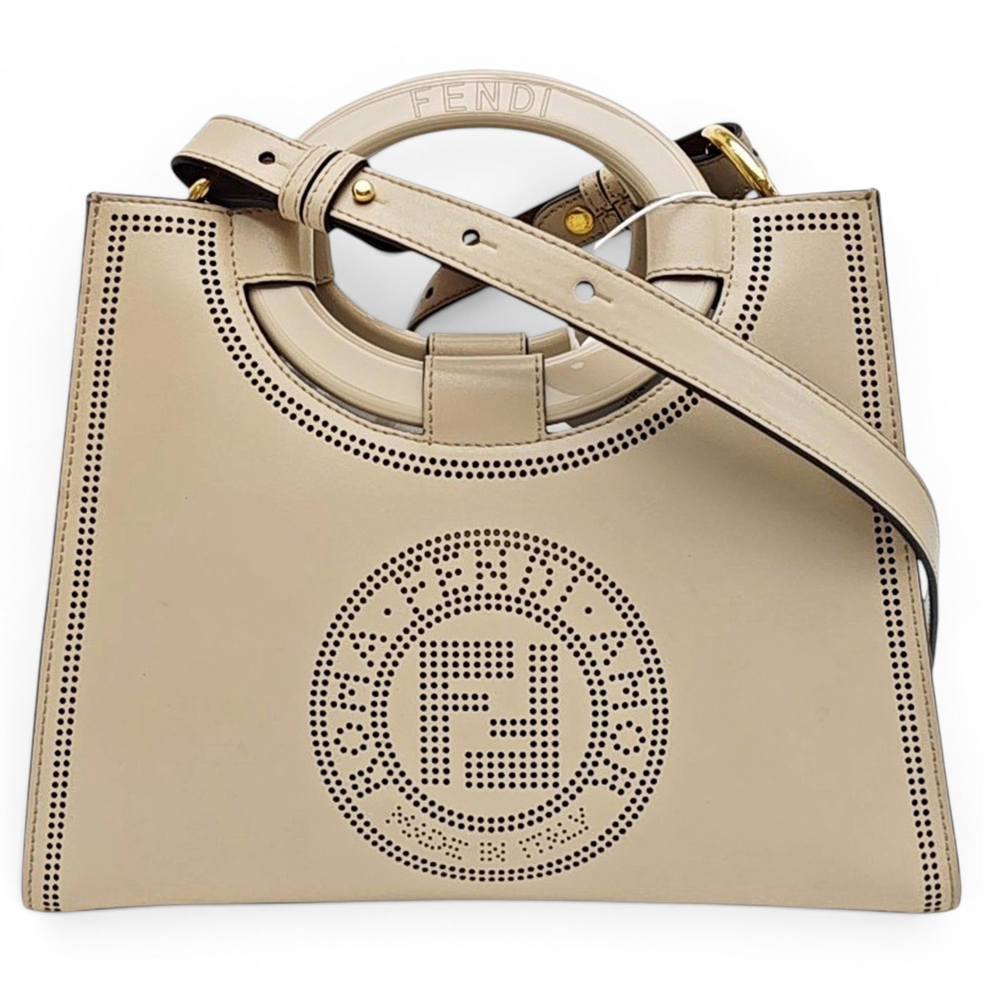 Runaway leather handbag