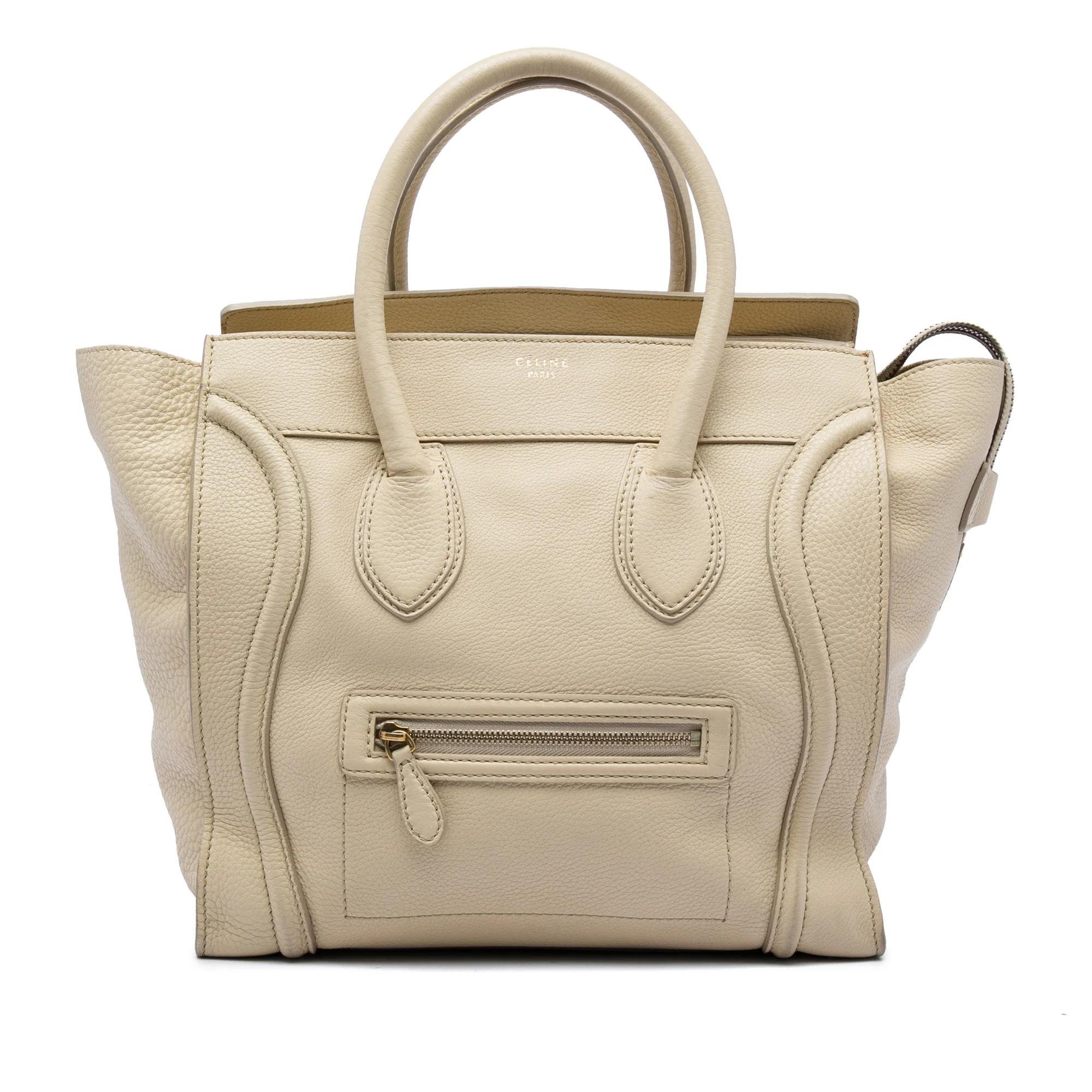 Luggage pony-style calfskin handbag