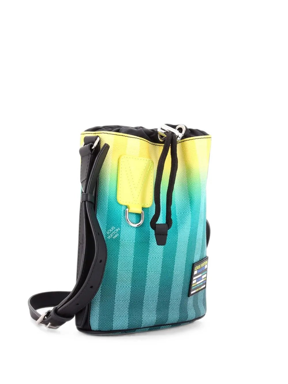 Sac Marin Bag Limited Edition Gradient Damier Stripes BB crossbody bag