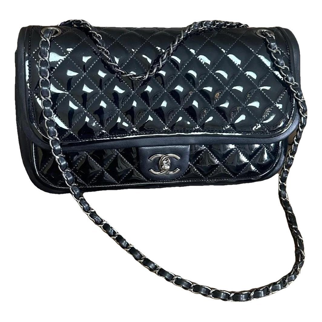 Patent leather handbag