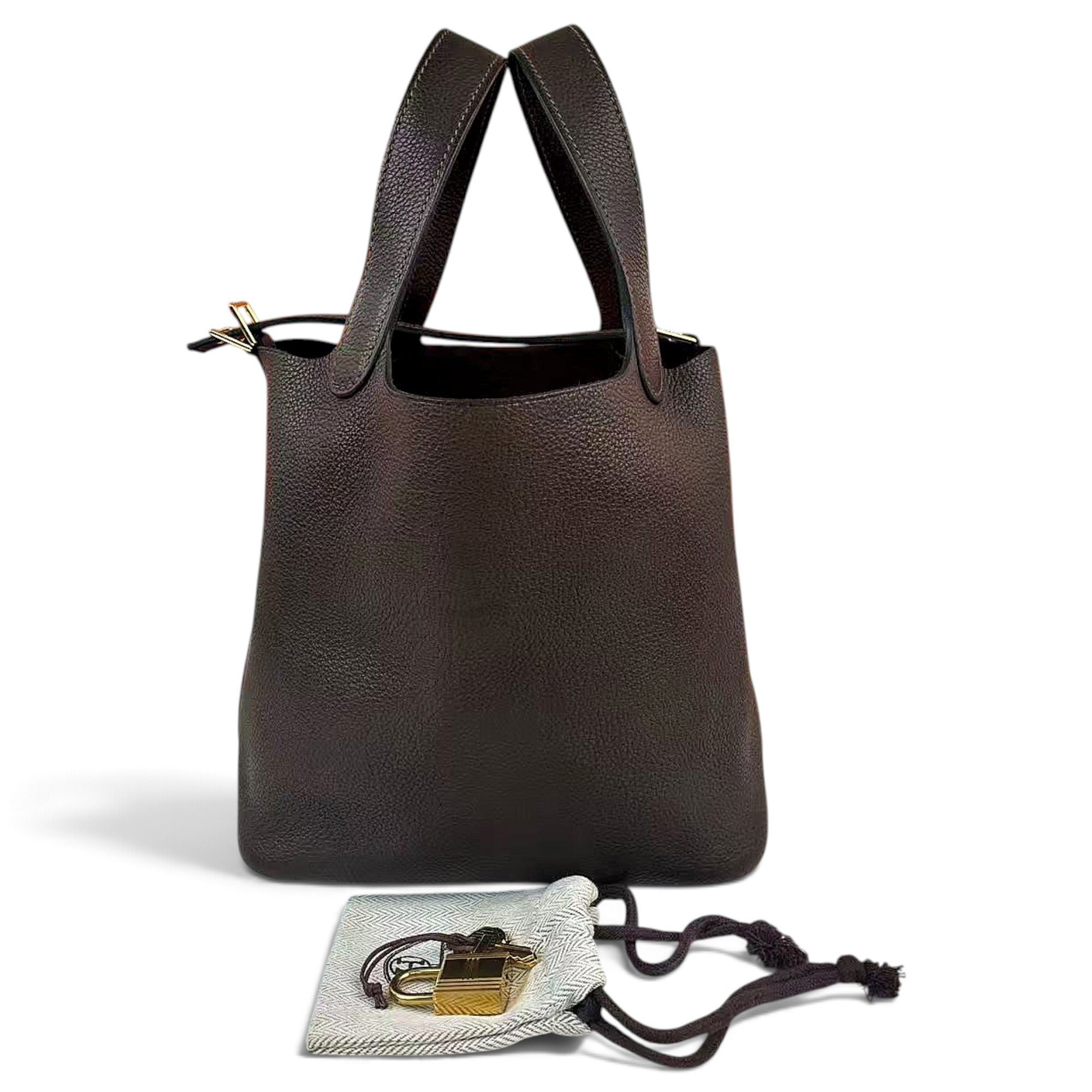 Picotin leather handbag