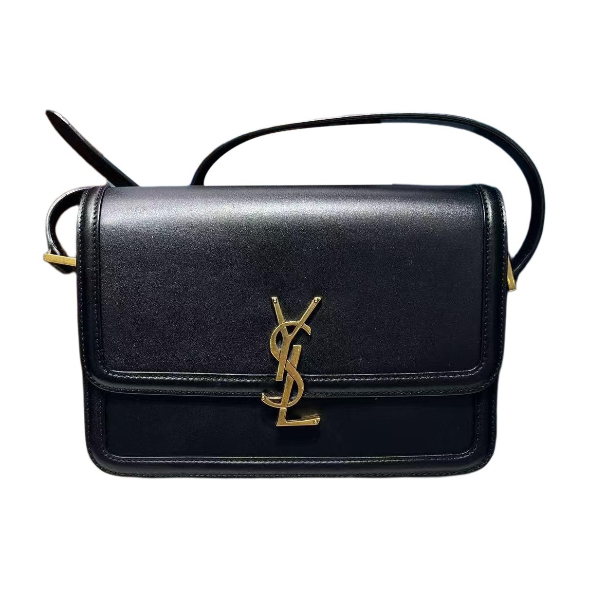 Solférino leather handbag