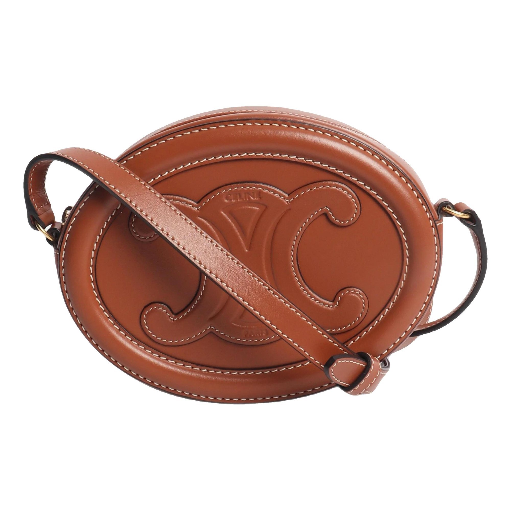 Triomphe leather crossbody bag