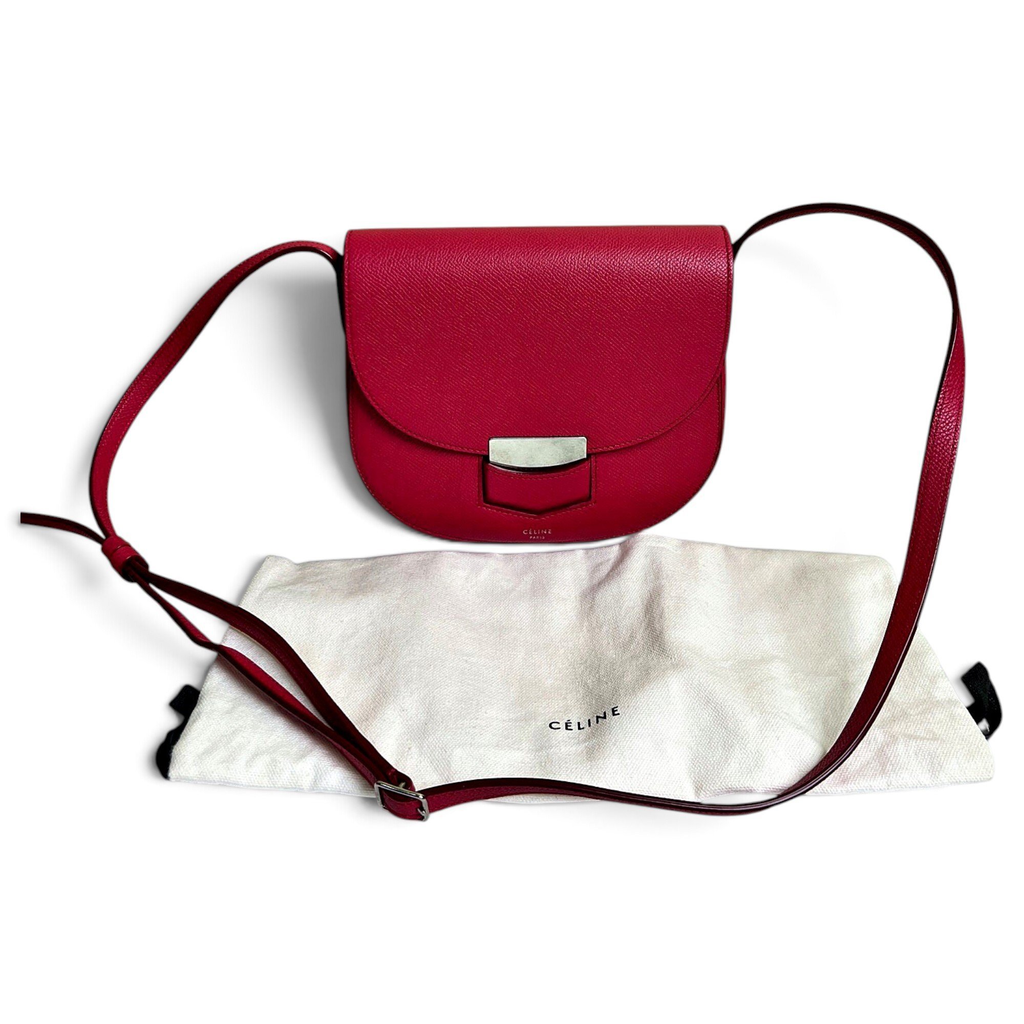 Trotteur leather crossbody bag