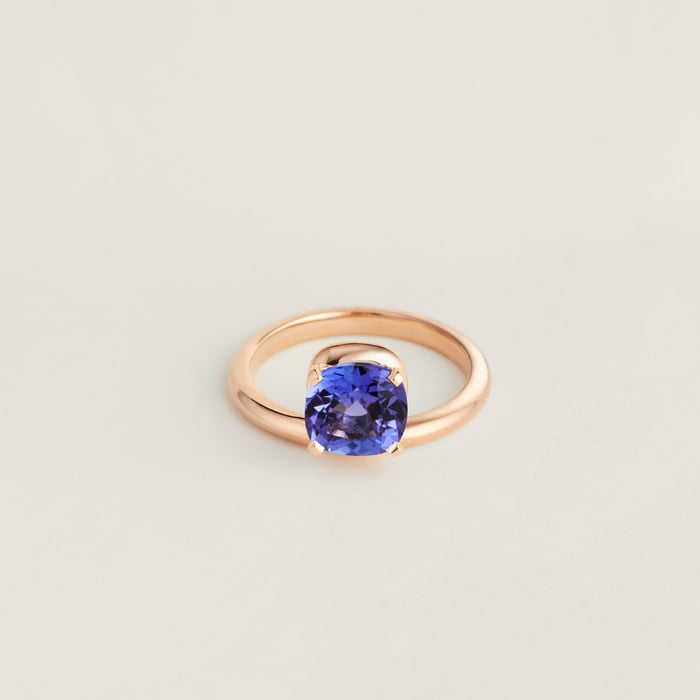 Sans Coloris Hermès Grand Jete Solitaire Engagement Ring, Large Model